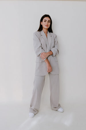 High Waist Woven Pants