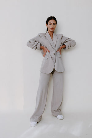 High Waist Woven Pants