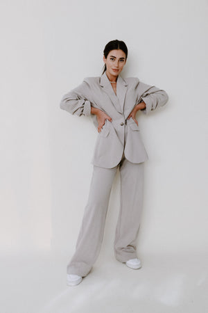 High Waist Woven Pants