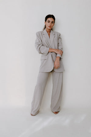 High Waist Woven Pants