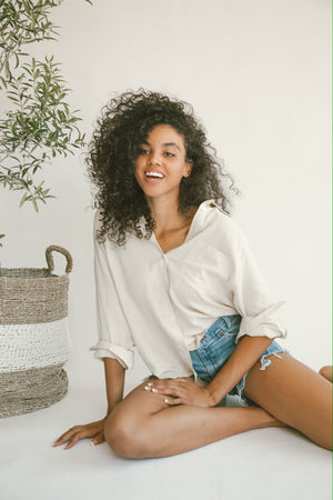 Ivory Button Down Shirt