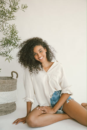 Ivory Button Down Shirt