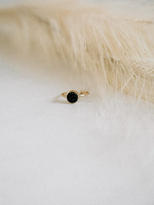 Black Quartz Ring